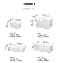 Refrigerator Food Container With Drainer and Lid