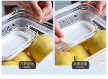 Refrigerator Food Container With Drainer and Lid